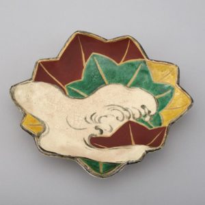 尾形乾山 色絵龍田川文向付